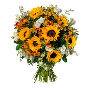 Lisianthus & Sunflowers